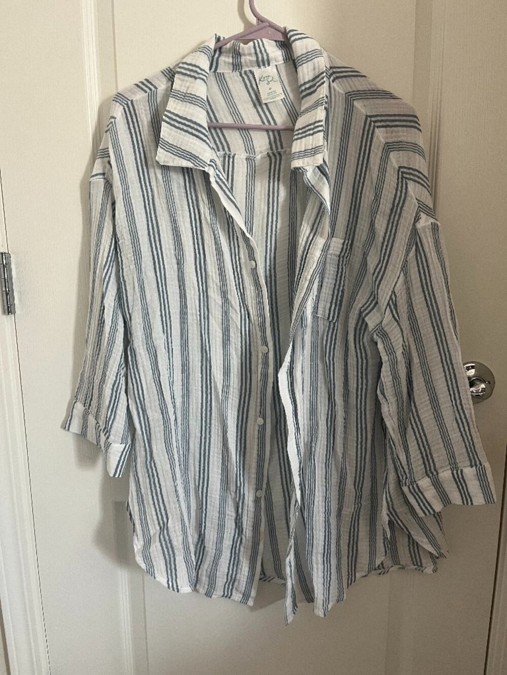 Women's striped button down